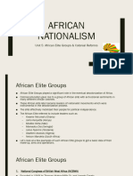 Unit 5 - African Elite Groups & Colonial Reforms