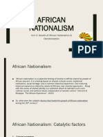 Unit 4 - Growth of African Nationalism & Decolonization