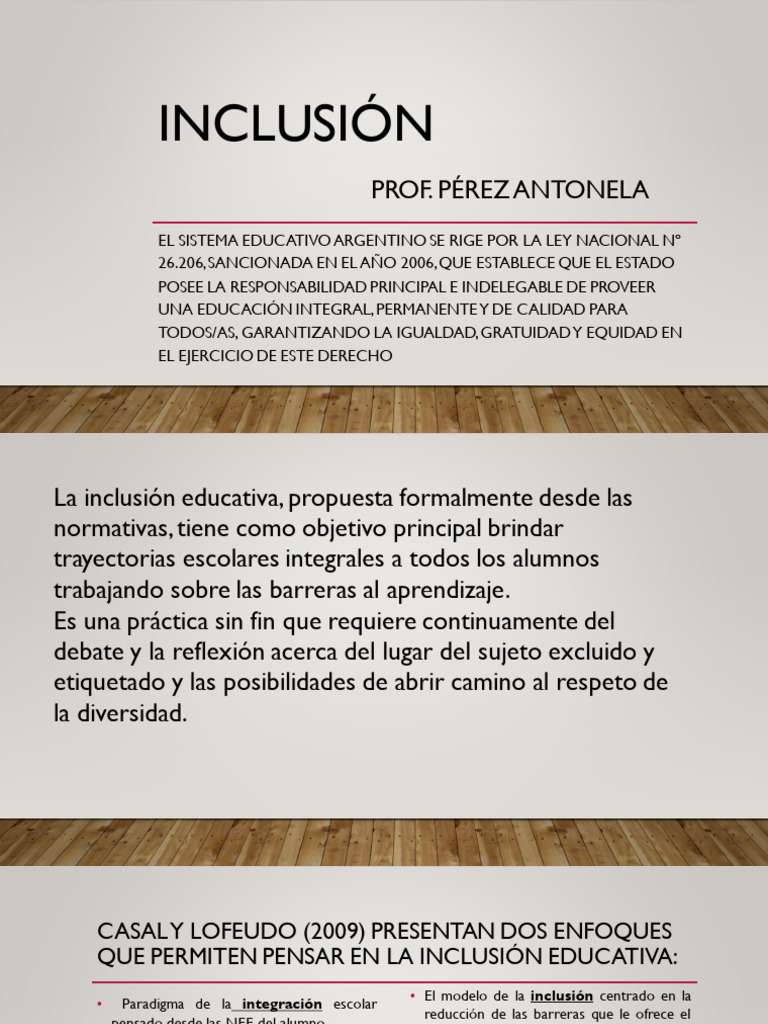 8 POWERPOINT - INCLUSIÓN - Antonela Pérez | PDF | Inclusión (Educación ...