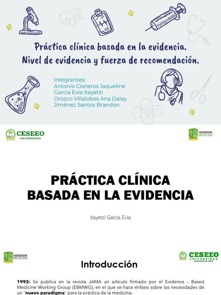 Práctica Clínica Basada en La Evidencia | Descargar gratis PDF ...