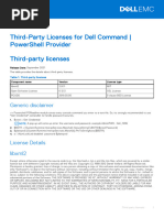 Dell Command PowerShell Provider Third Party Licenses