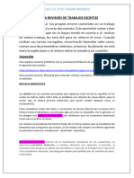 Aspectos Teóricos para La Revisión de Trabajos