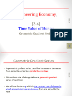 (2-4) Time Value of Money - Geometric Gradient Series 2015
