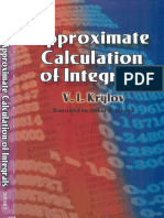 Approximate Calculation of Integrals (Dover Books On Mathematics) - V. I. Krylov (Author) Arthur H