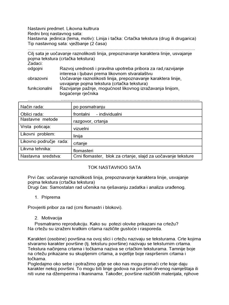 Linija I Tacka - Crtacka Tekstura | PDF