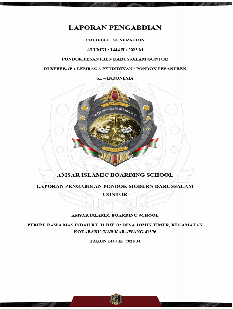 Laporan Pengabdian Amsar Boarding School | PDF