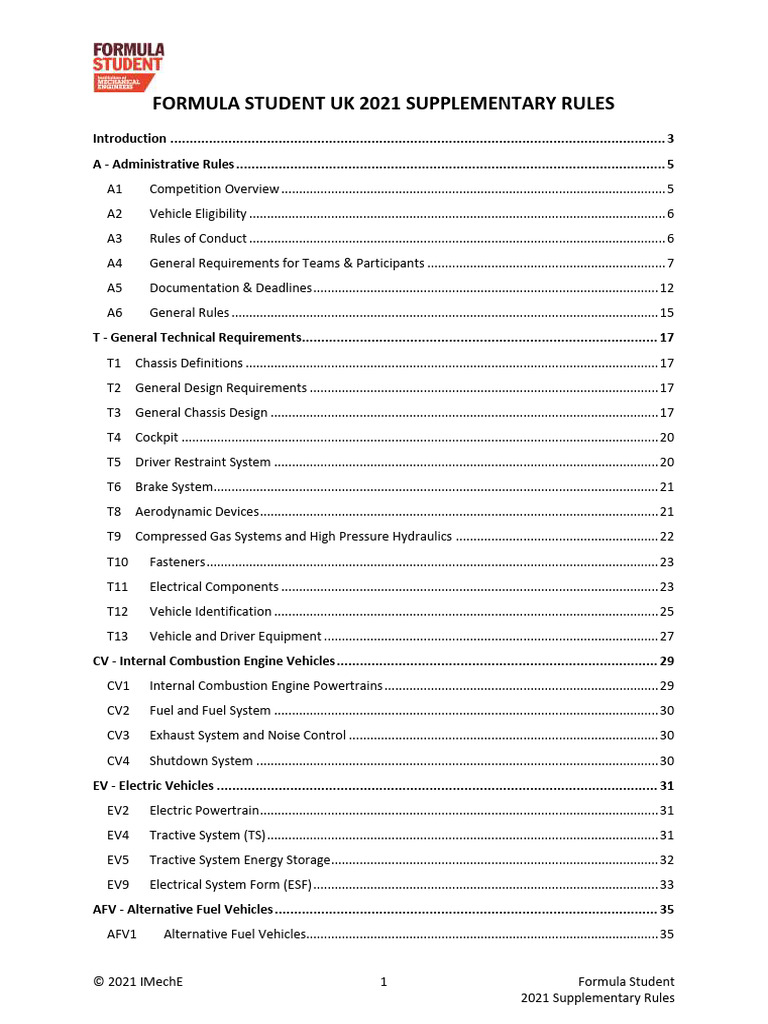 Fsuk Rulebook | PDF | Engineering | Vehicles