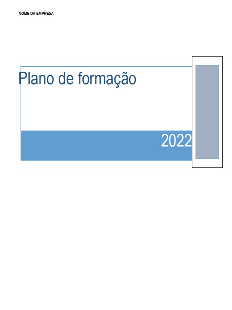 Modelo de Plano de Formação | Download grátis PDF | Gestão de recursos ...