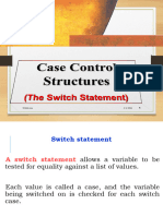 Case Control Structure in C++