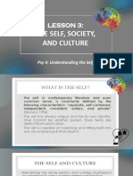 LESSON 3 The Self Society and Culture