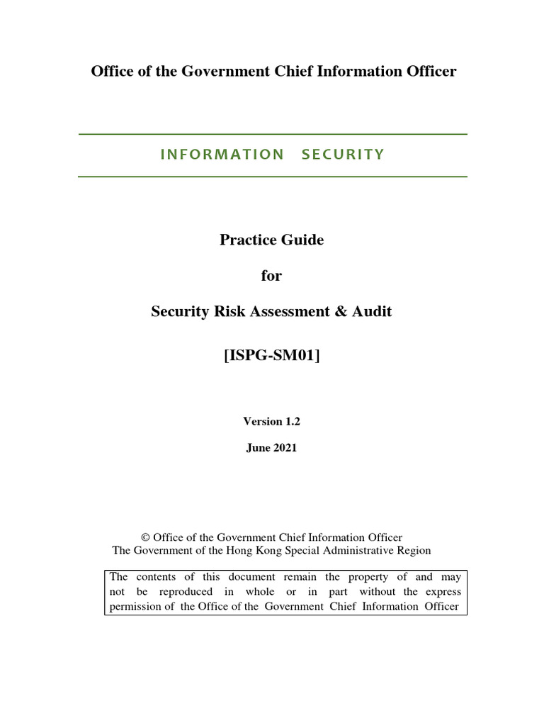 Ispg sm01 v1.2 - en | PDF | Information Security | Computer Security
