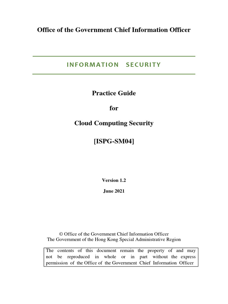 Ispg sm04 v1.2 - en | PDF | Cloud Computing | Information Security