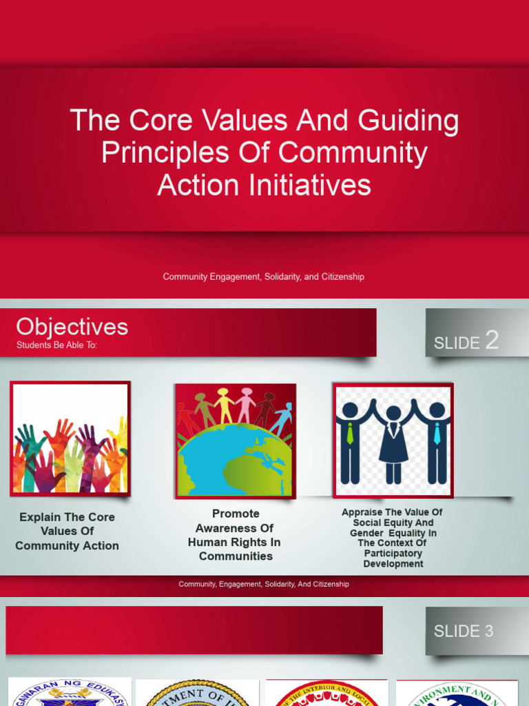 Core Values of Community Action Initiatives | PDF | Social Equality ...