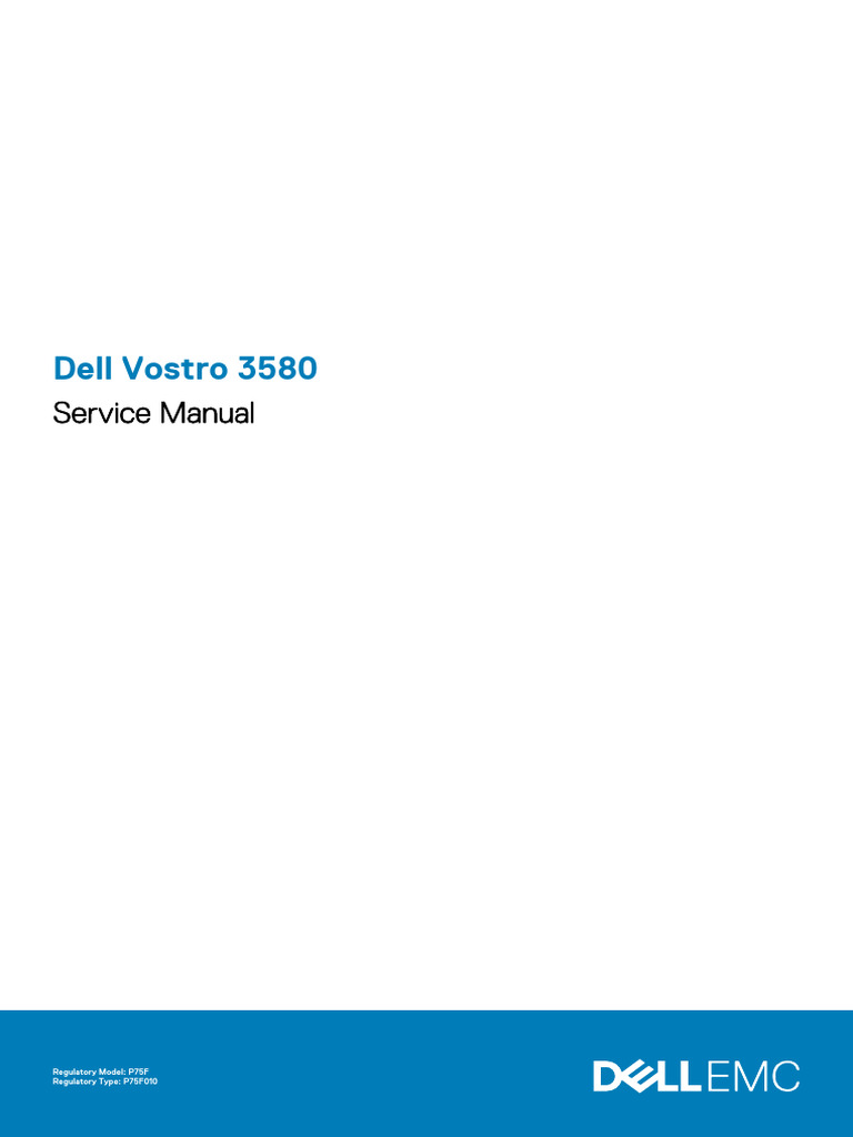 Dell Vostro 15 3580 Laptop Owners Manual en Us | PDF | Usb | Hdmi