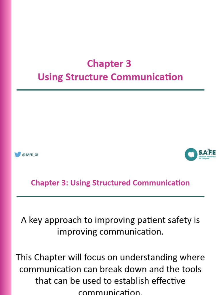 Effective Communication in Patient Safety | PDF | Medicine | Social ...