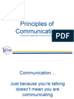 Principles of Communication-Wisconsin Organization