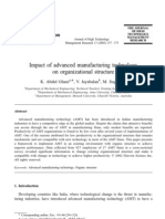 Abdul Ghani Impact of Advanced Manufacturing Technology On Organizational Structure 2002