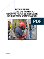 Manual de Trabajo Seguro para Rescate en Espacio Confinado-Intap Perú