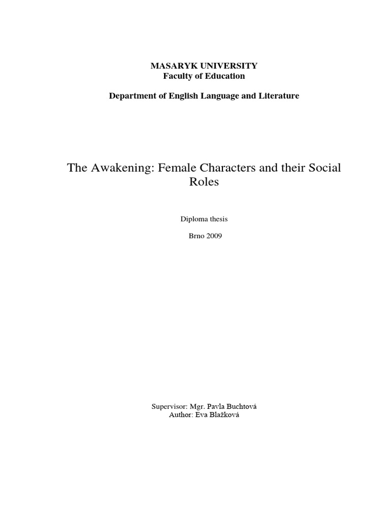 The Awakening Pdf The Awakening Chopin Novel Realism Arts