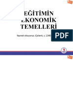 Eğitime Giriş 6. Bölüm Ekonomik Temel