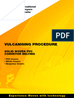 ICA Solid Woven PVC Conveyor Belting Vulcanising Procedure