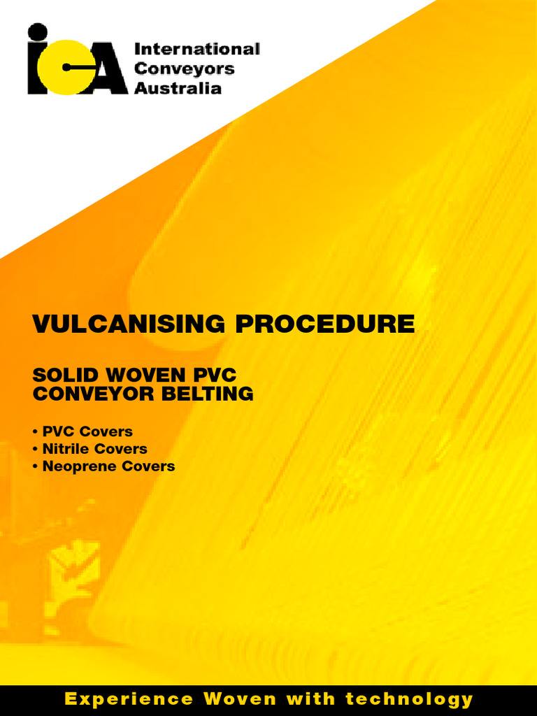 Ica solid woven pvc conveyor belting vulcanising procedure pdf belt
