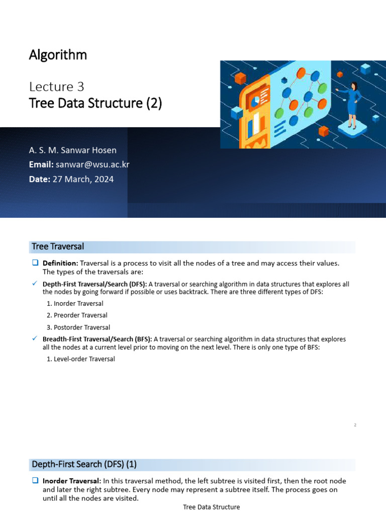 Lecture 3 (Tree Data Structure (2) ) | PDF | Algorithms And Data ...