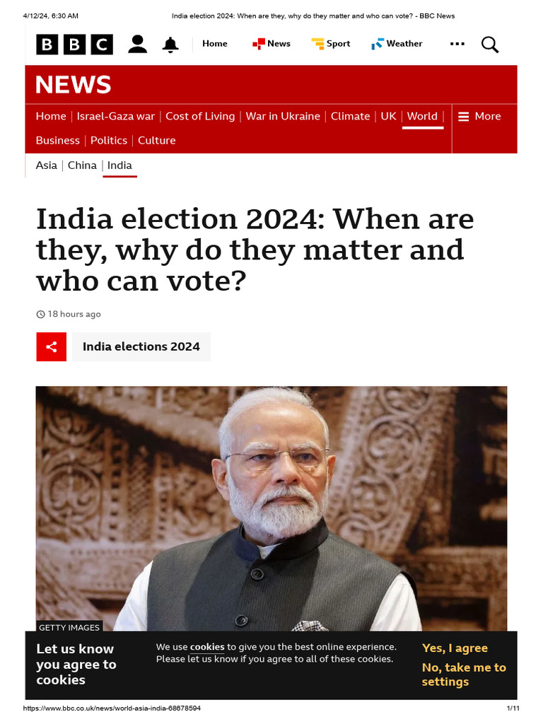 India 2024 Election Overview and Voting Guide | PDF | Narendra Modi ...