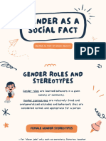 Gender As A Social Fact