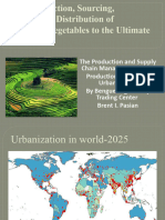 The Production and Supply Chain Management From Production Clusters To Urban Centre by Benguet Agri-Pinoy Trading Center Brent I. Pasian