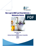 Marco Legal de ANMAT para PlantasMedicinales y Medicamentos Herbarios [Modo de compatibilidad]