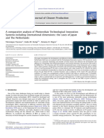 Comparative Analysis of PV Cells Using Technological Innovation Systems (Vasseur Et. Al, 2013)