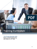 Training Curriculum: TIA Portal Module 005