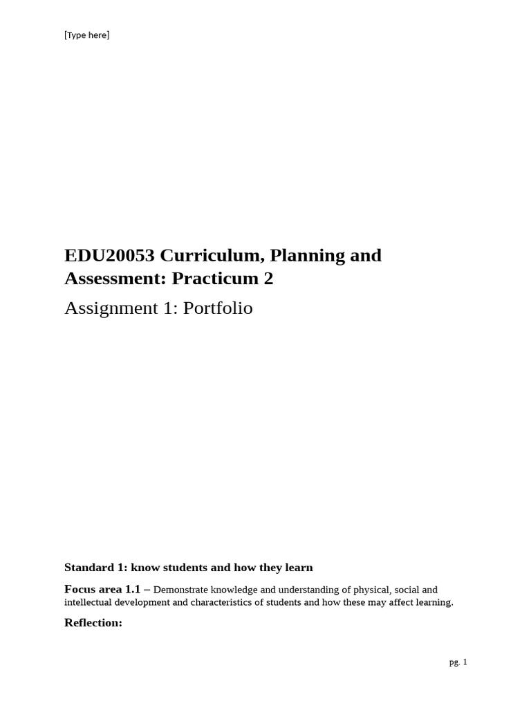 Scaffolding Portfolio Examples For Edu20053 Pdf Teachers Learning