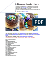 Gâteau Nid de Pâques Au Chocolat 10 Pers