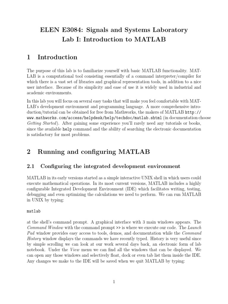 Basics of MATLAB | PDF | Trigonometric Functions | Parameter (Computer ...