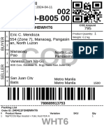 240411F3HBWHT6: Eric C. Mendoza 554 (Zone 7), Manaoag, Pangasin An, North Luzon North Luzon Pangasinan