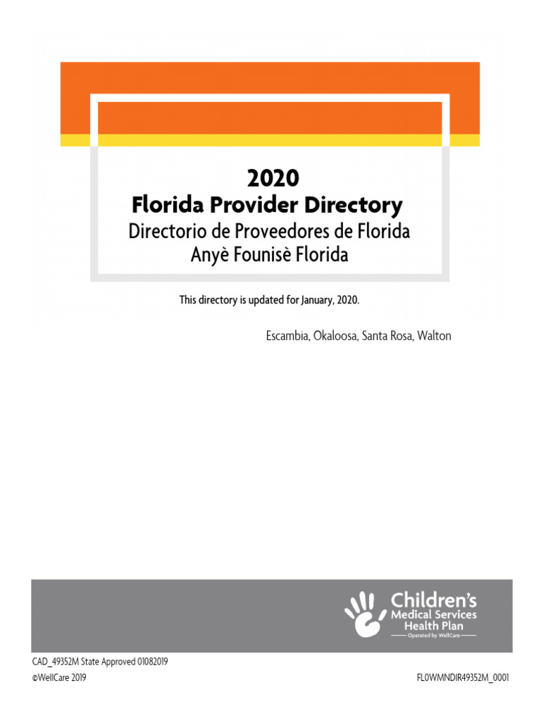 Fl caid cms provider directory reg 1 eng spa 1 2020 pdf pediatrics