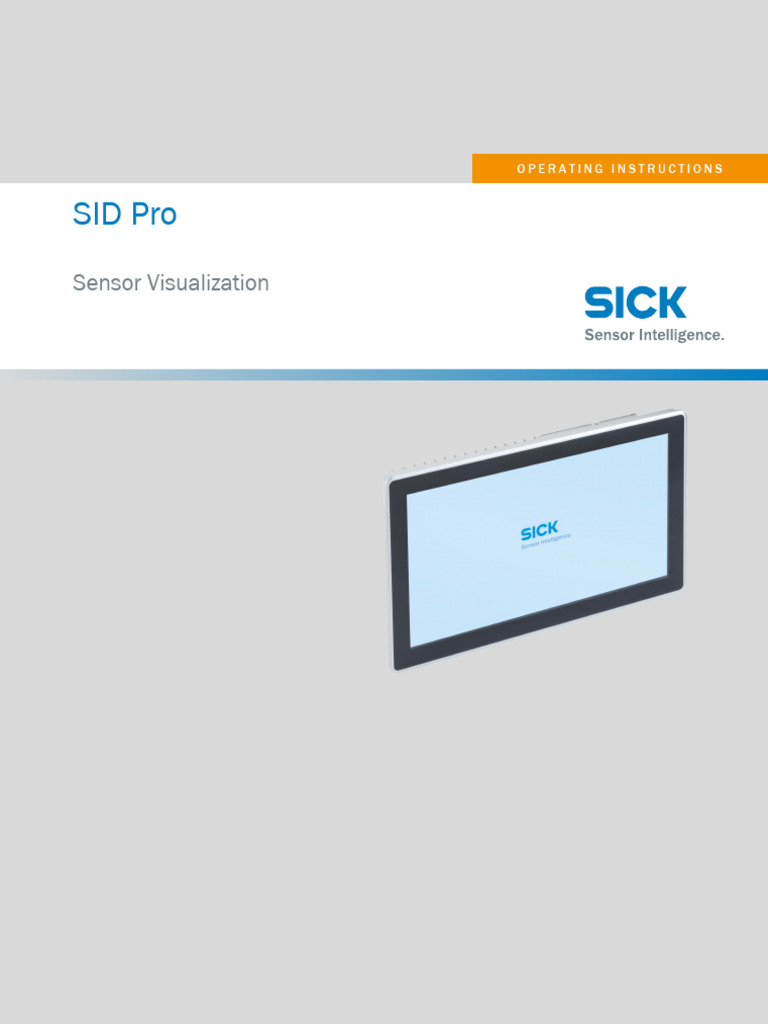 Operating Instructions Sid Pro en Im0101838 | PDF | Electrical ...