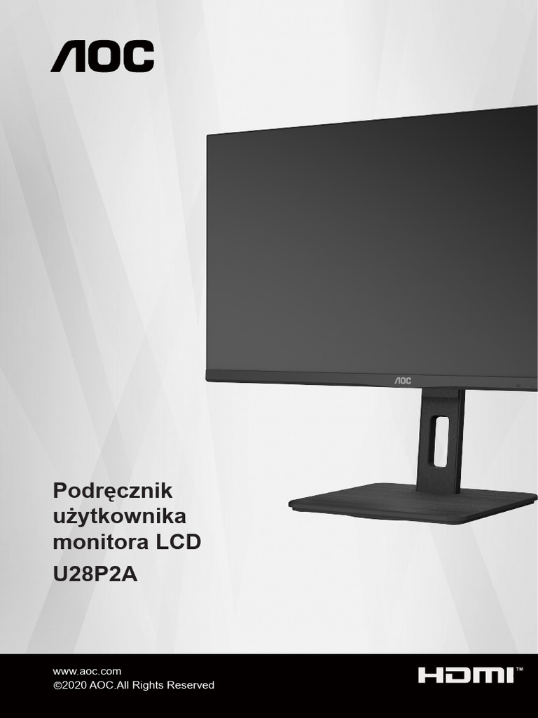 Instrukcja Obslugi AOC U28P2A | PDF