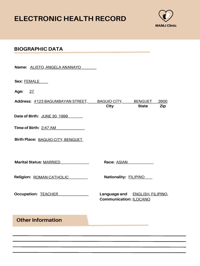 Professional Baby Health Record Book PDF Hypertension Pregnancy