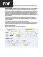 Process Constraints