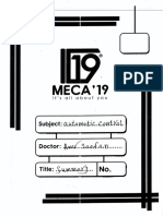 Automatic Control Summary Before Midterm