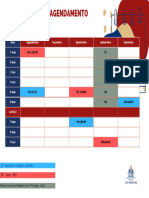 Folha Planner Semanal Verde e Rosa