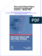 Full download book Fretting Wear And Fretting Fatigue Fundamental Principles And Applications Pdf pdf