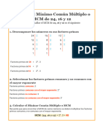 +MCM Ejercicios Explicados 2º