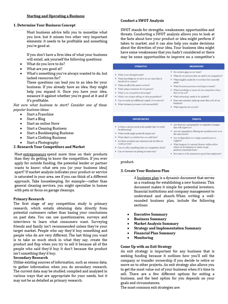 Guide to Starting a Business | PDF | Sole Proprietorship | Banks