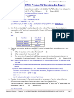 Hsslive-4. CHEMICAL KINETICS Previous HSE Qns. With Answers