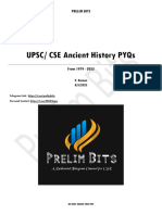 CSE Ancient History PYQs (A)