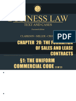 Clarkson14e_ppt_ch20 U4 SALES LEASES Formation of Sales and Lease Contracts